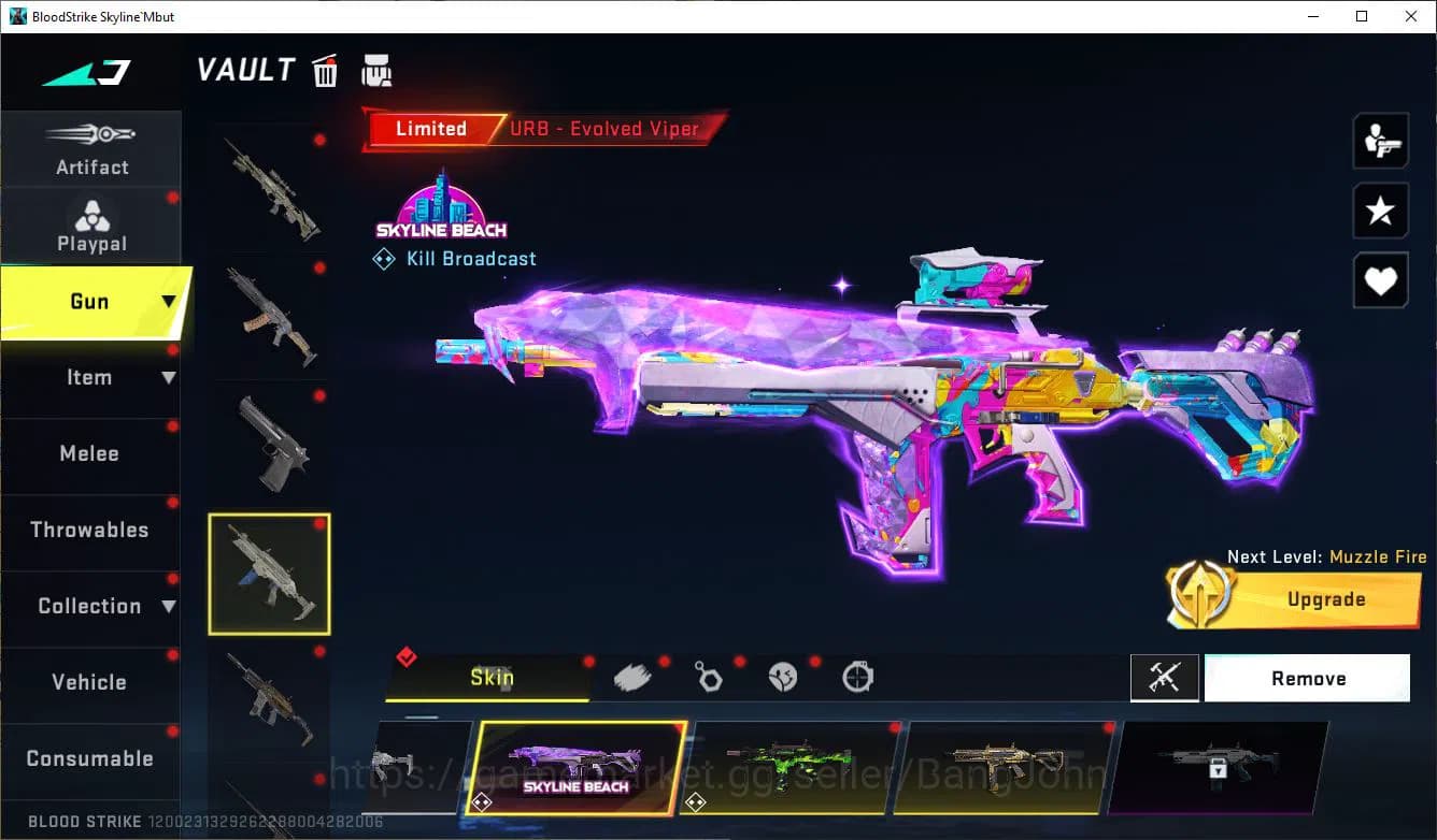 Blood Strike Accounts ASIA|COLLAB=KAR98K,AK47,SCAR,MCX|LIMITED=URB,M700, image 17