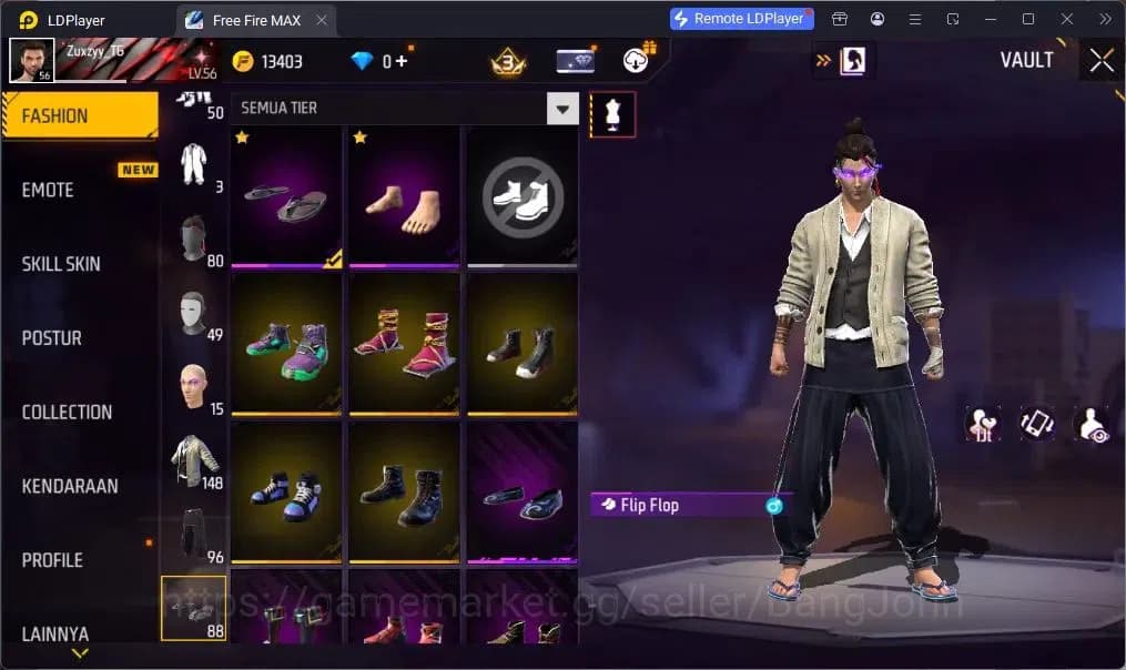 Free Fire Accounts Indonesia | EVO SCAR-Megalodon Alpha | M1887-One P image 10