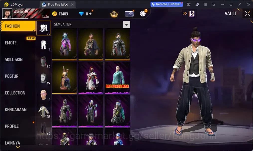 Free Fire Accounts Indonesia | EVO SCAR-Megalodon Alpha | M1887-One P image 17