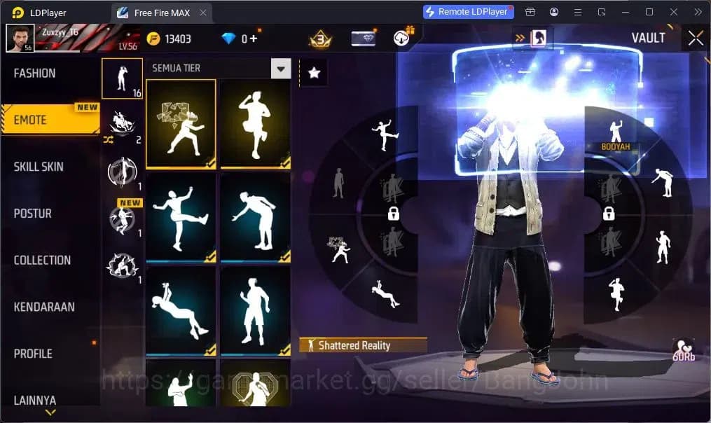 Free Fire Accounts Indonesia | EVO SCAR-Megalodon Alpha | M1887-One P image 9