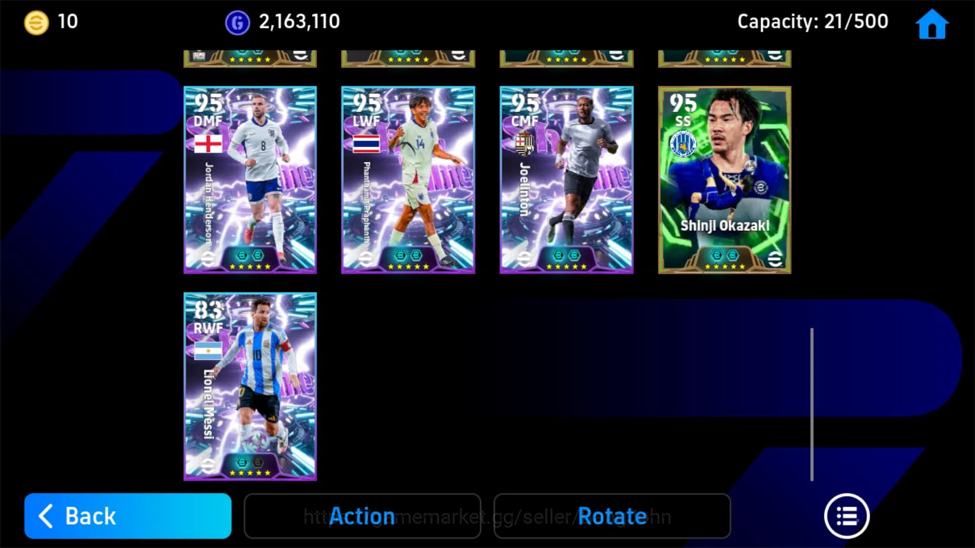 eFootball Accounts Power 3181 | Marmoush Show Time | Roberto Baggio E image 5