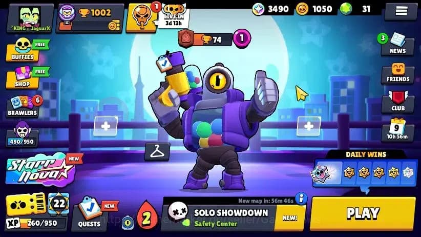 Brawl Stars Accounts 1002 Trophy|16 Brawlers 4 Max Lvl [Willow,Edgar,Sh image 1