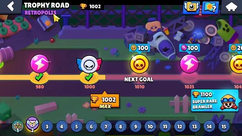Brawl Stars Accounts 1002 Trophy|16 Brawlers 4 Max Lvl [Willow,Edgar,Sh image 10
