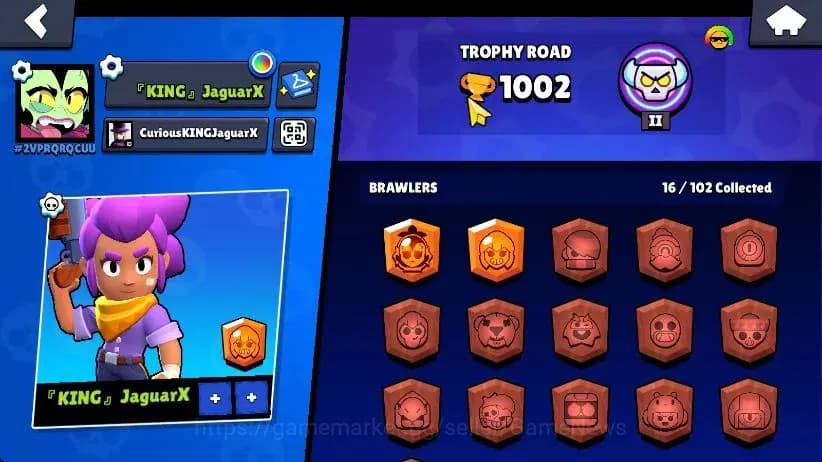 Brawl Stars Accounts 1002 Trophy|16 Brawlers 4 Max Lvl [Willow,Edgar,Sh image 9