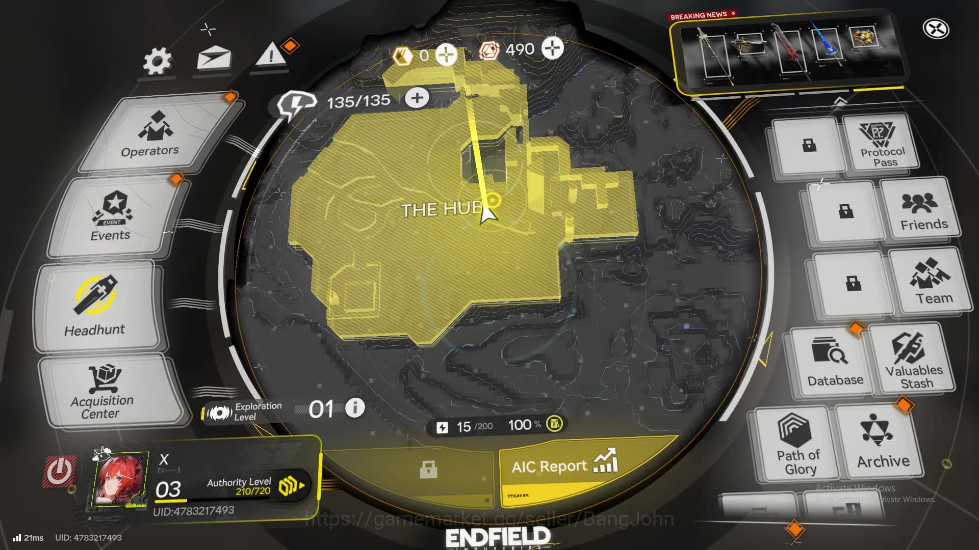 Arknights: Endfield Accounts lvl 3 | ASIA | New Horizons On | 6-Star Laevatain image 1