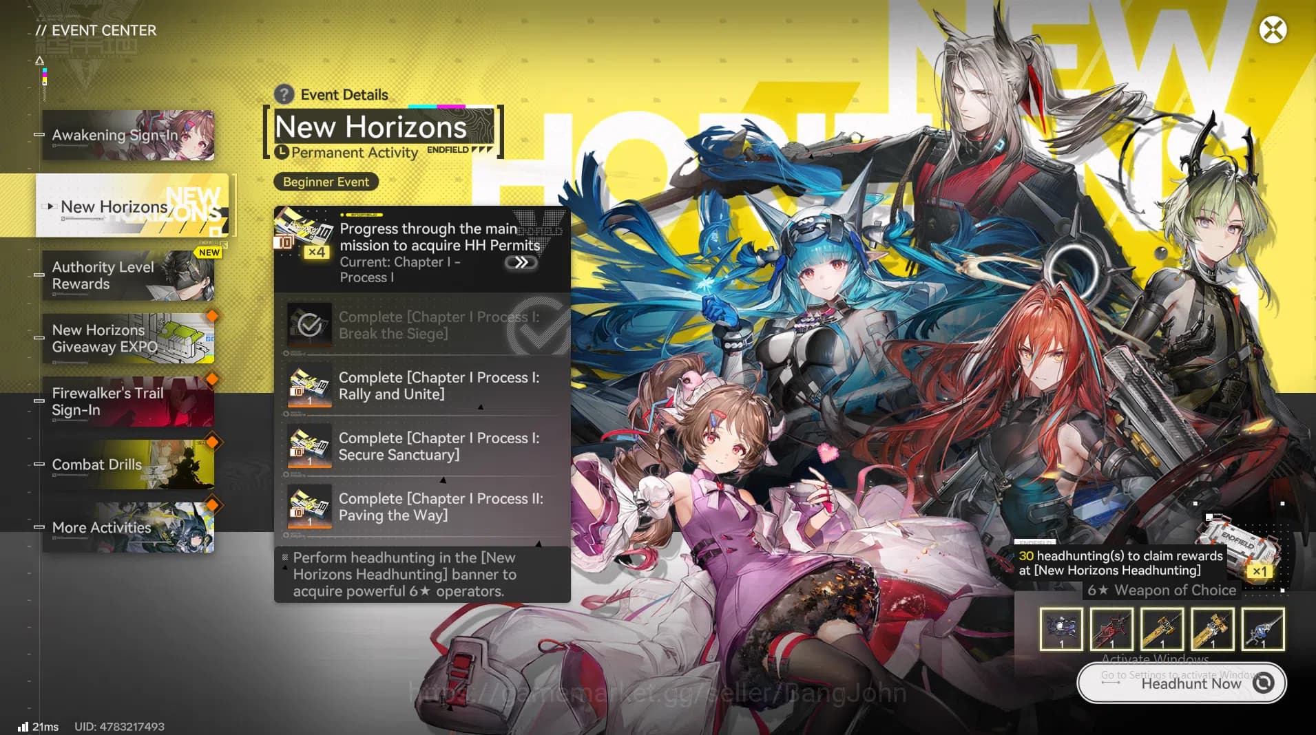 Arknights: Endfield Accounts lvl 3 | ASIA | New Horizons On | 6-Star Laevatain image 8