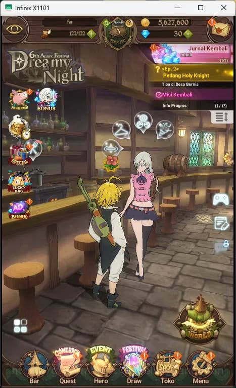 The Seven Deadly Sins: Grand Cross Accounts ASIA| Starrter| 352K CC| MErlin Esca, Eastin, Ludo image 1