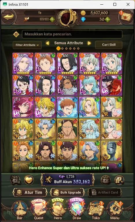 The Seven Deadly Sins: Grand Cross Accounts ASIA| Starrter| 352K CC| MErlin Esca, Eastin, Ludo image 3