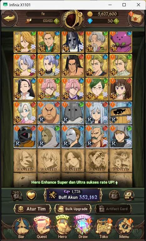 The Seven Deadly Sins: Grand Cross Accounts ASIA| Starrter| 352K CC| MErlin Esca, Eastin, Ludo image 4