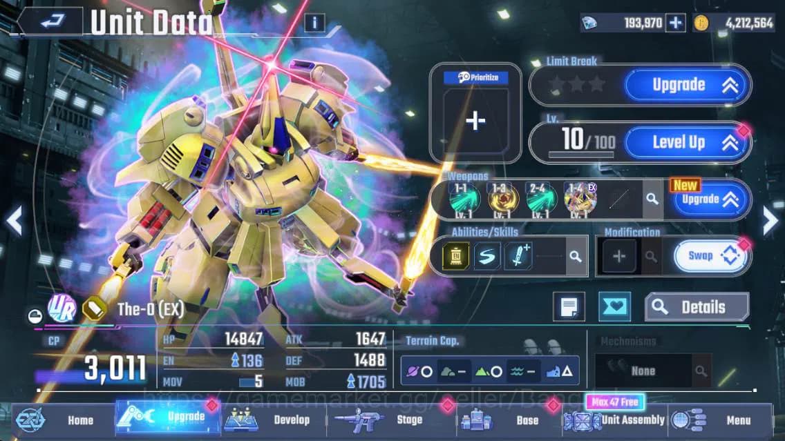 SD Gundam G Generation ETERNAL Accounts Global| rank 35, 193k DM, 4 UR unit, 3 Char, 1 Sup image 9