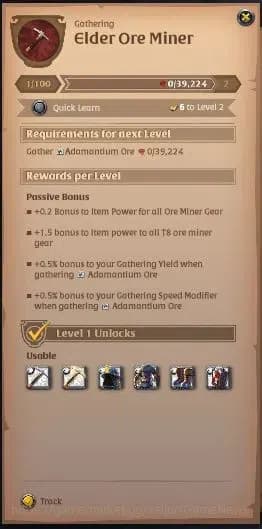 Albion Online Accounts ASIA | 2,64M Total Fame - 7,77M Silver | T8 Ore Mi image 3