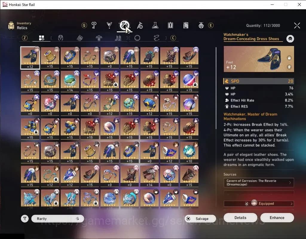 Honkai Star Rail Accounts Asia|TL 70|7,3K SJ+60 SRSP|DOT Prem Team|11 Limite image 7