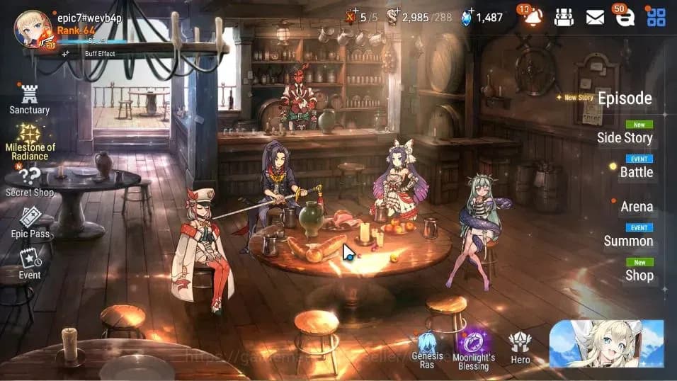 Epic Seven Accounts GLOBAL Unverif|New Era|13 ML(Salome,BArunka,LOTSca image 1