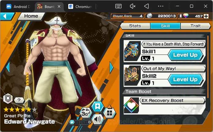 One Piece Bounty Rush Accounts GLOBAL|3 ex|divine Shank,Great Edward Newgate,5eld image 7