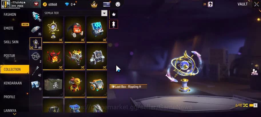 Free Fire Accounts Indonesia|M1887 Emerald Power|Scythe Firework ARC| image 5