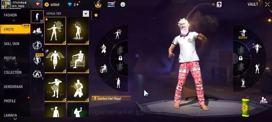 Free Fire Accounts Indonesia|M1887 Emerald Power|Scythe Firework ARC| image 7