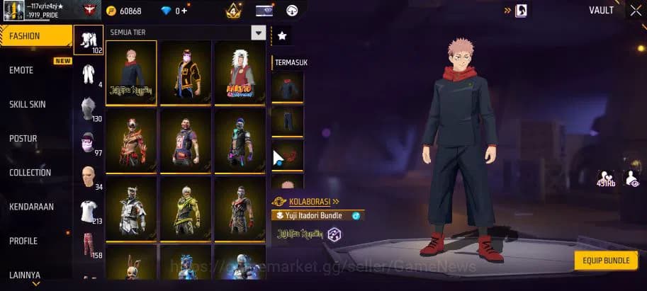 Free Fire Accounts Indonesia|M1887 Emerald Power|Scythe Firework ARC| image 9