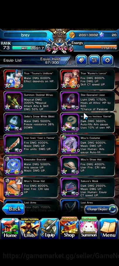 Grand Summoners Accounts Global|Rank 73|14 Ascend|ToumaTW,S MiyuTW,ChloeTW, image 7