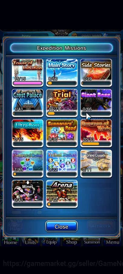 Grand Summoners Accounts Global|Rank 73|14 Ascend|ToumaTW,S MiyuTW,ChloeTW, image 8