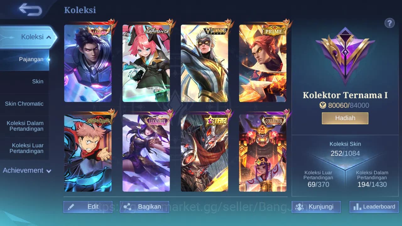 Mobile Legends: Bang Bang Accounts Hero 116 Skin 252 | Legend Alucard | Aspirant Layl image 12