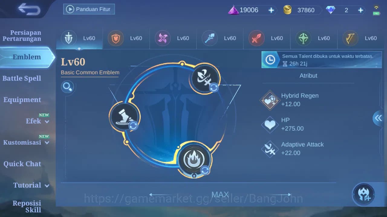 Mobile Legends: Bang Bang Accounts Hero 116 Skin 252 | Legend Alucard | Aspirant Layl image 13