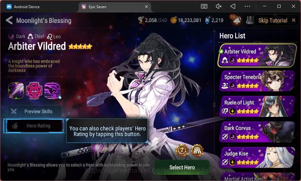 Epic Seven Accounts Global Unverif|8 ML Salome,B Haste,A Tywin,etc|PoH image 11