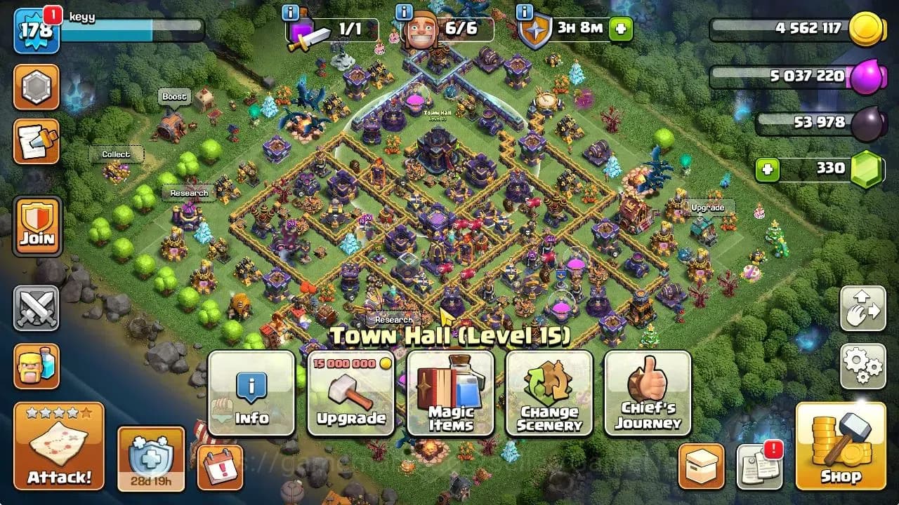 Clash of Clans Accounts TH 15-BH 9|LV 178|Limited Skin|HH 9|BK 82,AQ 90,GW image 1