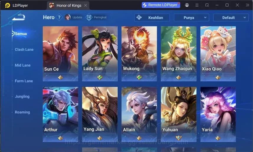Honor of Kings Accounts Global | 80H 63S |1 Legend Lam, Limited Yuhuan, Ev image 2