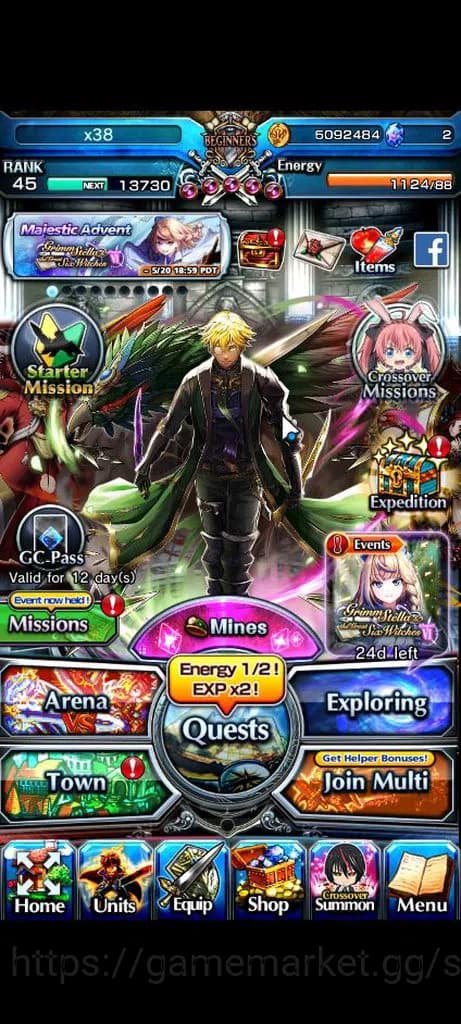 Grand Summoners Accounts Global|Rank 45|Fresh Starter| 2 Ascend | Combat Fo image 1