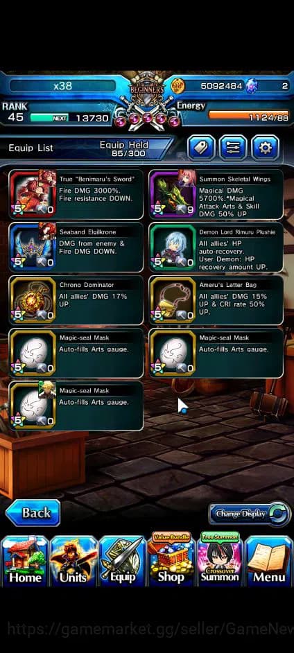 Grand Summoners Accounts Global|Rank 45|Fresh Starter| 2 Ascend | Combat Fo image 5