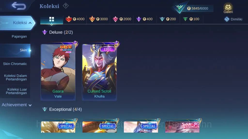 Mobile Legends: Bang Bang Accounts GLOBAL Hero 43 Skin 40 | Gaara | Epic Khufra | Val image 1