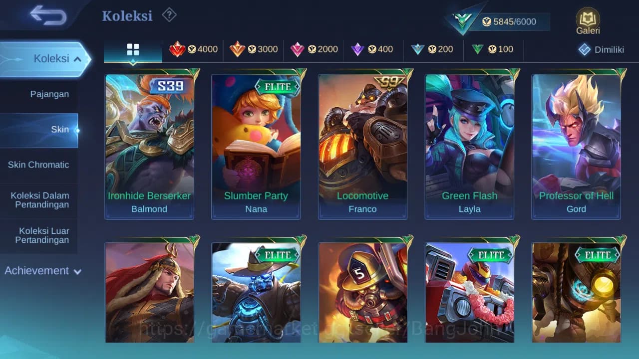 Mobile Legends: Bang Bang Accounts GLOBAL Hero 43 Skin 40 | Gaara | Epic Khufra | Val image 11