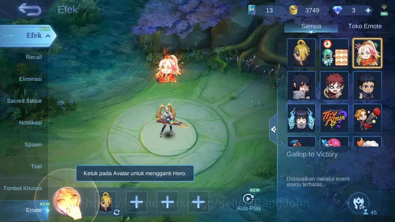 Mobile Legends: Bang Bang Accounts GLOBAL Hero 43 Skin 40 | Gaara | Epic Khufra | Val image 5