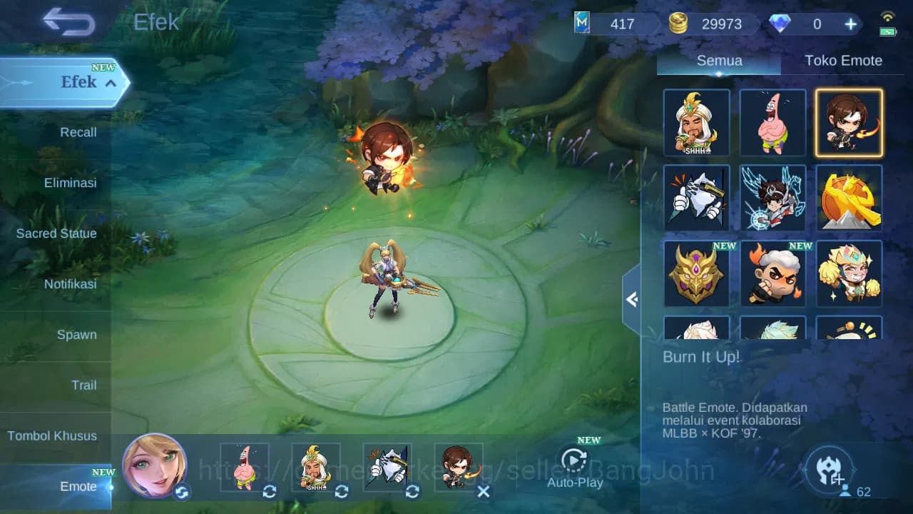 Mobile Legends: Bang Bang Accounts GLOBAL Hero 62 Skin 100 | Pace Fanny | Epic Moskov image 1