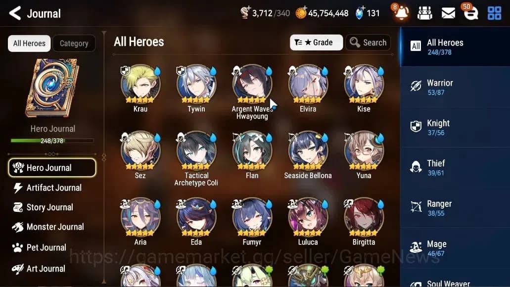 Epic Seven Accounts ASIA VERIF|33 ML(Salome,BArunka,WOTM Tenebria,Etc) image 10