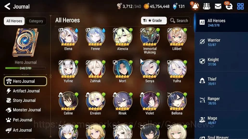 Epic Seven Accounts ASIA VERIF|33 ML(Salome,BArunka,WOTM Tenebria,Etc) image 11