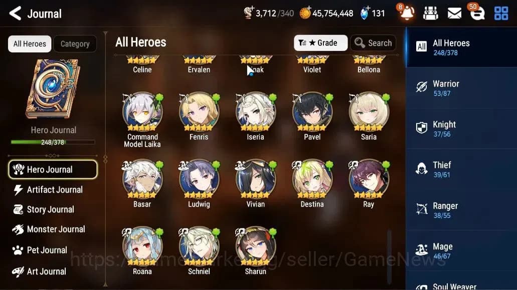 Epic Seven Accounts ASIA VERIF|33 ML(Salome,BArunka,WOTM Tenebria,Etc) image 12