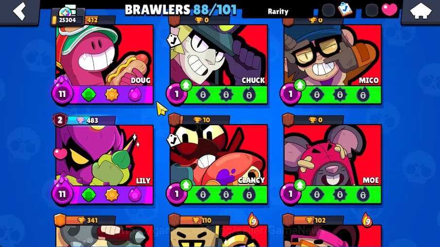 Brawl Stars Accounts 25304 Trophy|88 Brawlers 19 MAX Lvl|6 Hyperchar [D image 11