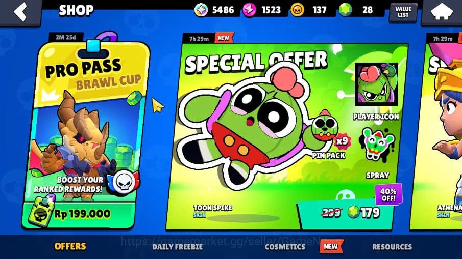 Brawl Stars Accounts 25304 Trophy|88 Brawlers 19 MAX Lvl|6 Hyperchar [D image 5