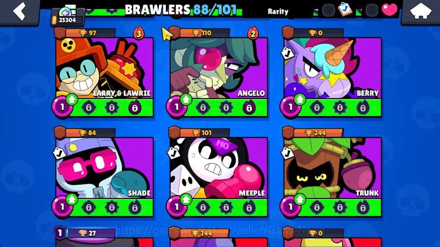 Brawl Stars Accounts 25304 Trophy|88 Brawlers 19 MAX Lvl|6 Hyperchar [D image 8
