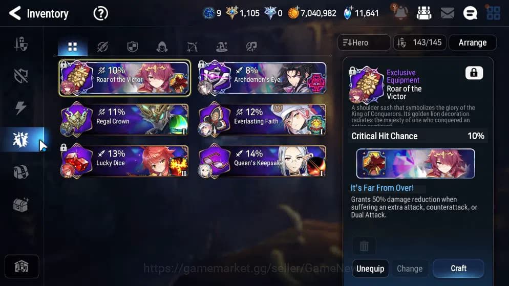 Epic Seven Accounts GLOBAL UNVERIF|New Era|14 ML(Salome, BArunka, EIly image 8