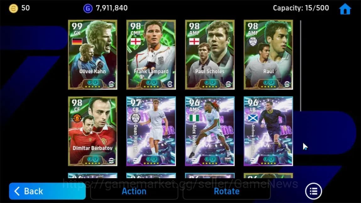eFootball Accounts Android|Oliver Khan,Frank Lampard,Dimitar Berbatov image 4
