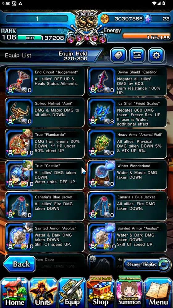 Grand Summoners Accounts Global|Rank 82|15 Ascend[ToumaTW,Paladin Roy,Pinna image 10