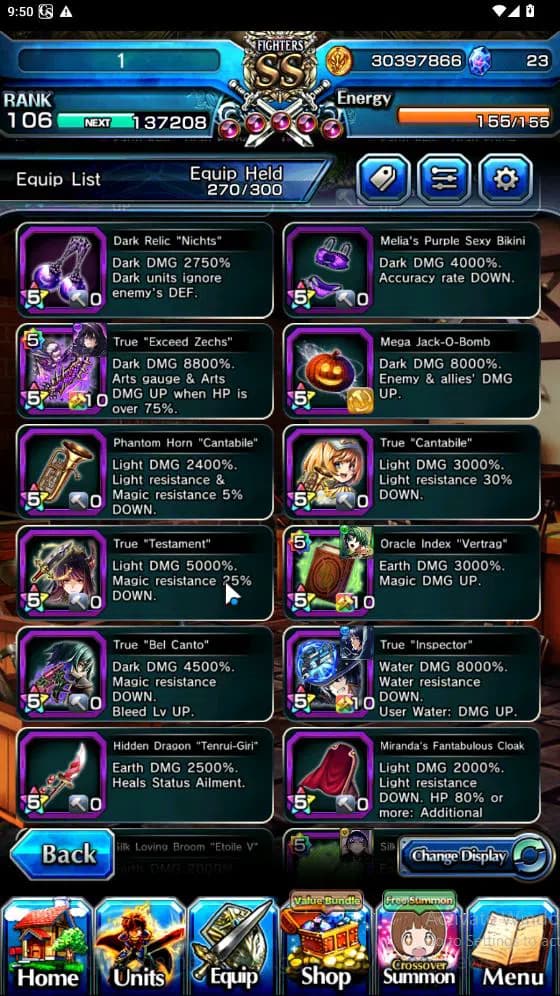 Grand Summoners Accounts Global|Rank 82|15 Ascend[ToumaTW,Paladin Roy,Pinna image 13