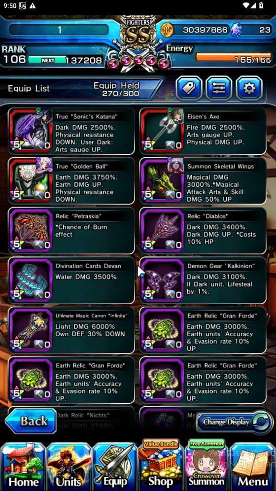 Grand Summoners Accounts Global|Rank 82|15 Ascend[ToumaTW,Paladin Roy,Pinna image 14