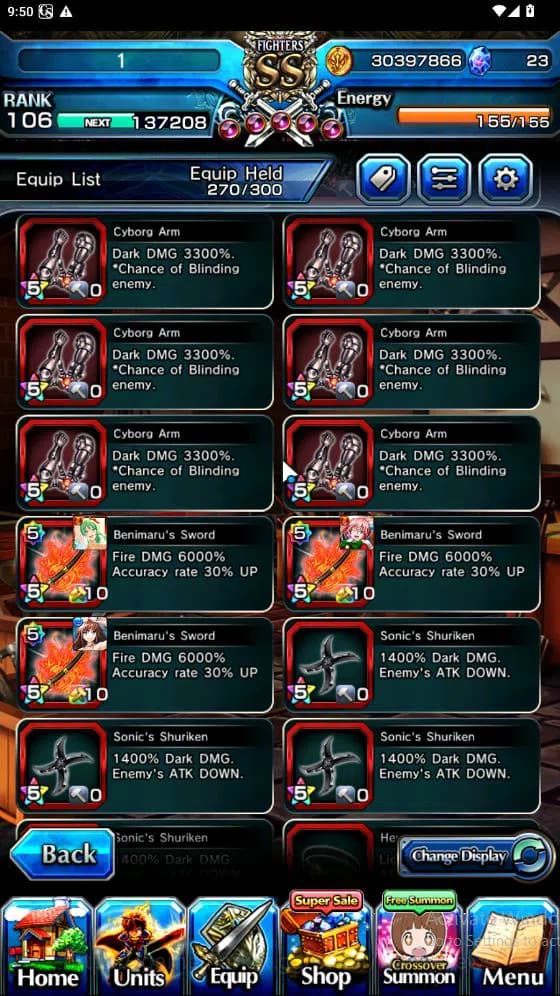 Grand Summoners Accounts Global|Rank 82|15 Ascend[ToumaTW,Paladin Roy,Pinna image 16