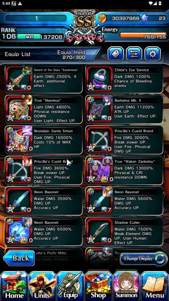 Grand Summoners Accounts Global|Rank 82|15 Ascend[ToumaTW,Paladin Roy,Pinna image 18