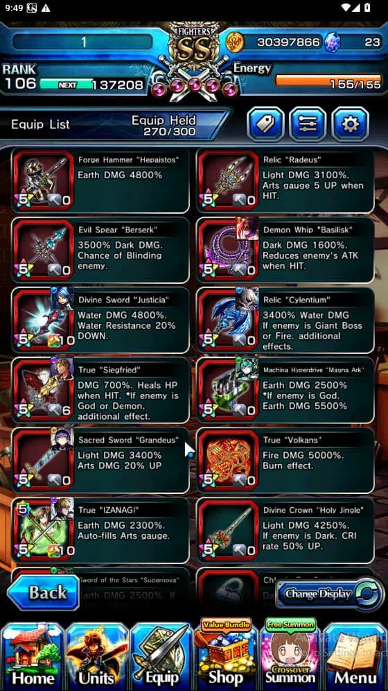 Grand Summoners Accounts Global|Rank 82|15 Ascend[ToumaTW,Paladin Roy,Pinna image 19