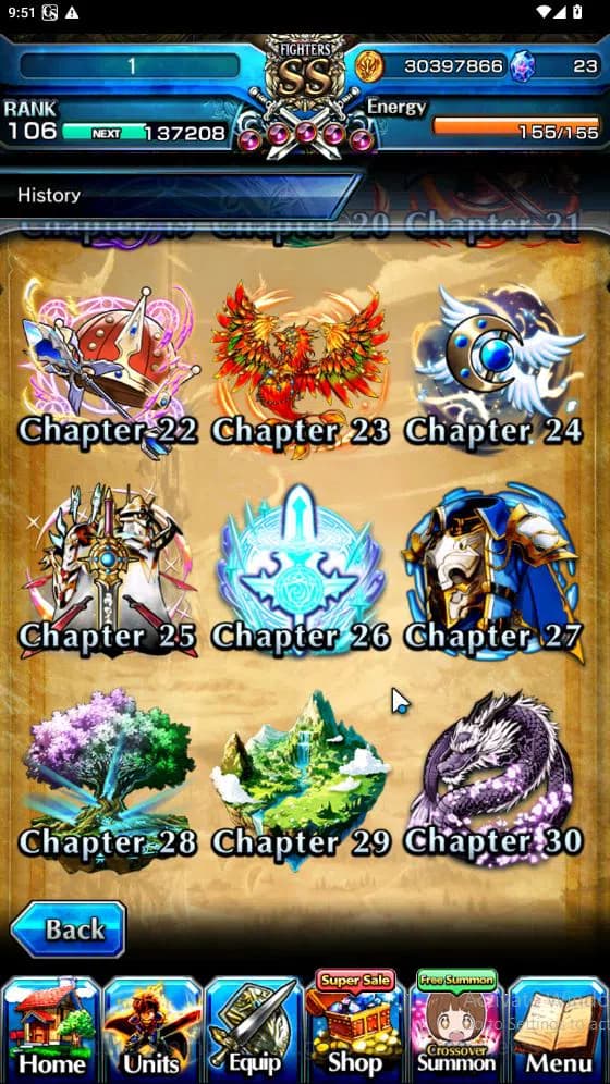 Grand Summoners Accounts Global|Rank 82|15 Ascend[ToumaTW,Paladin Roy,Pinna image 2