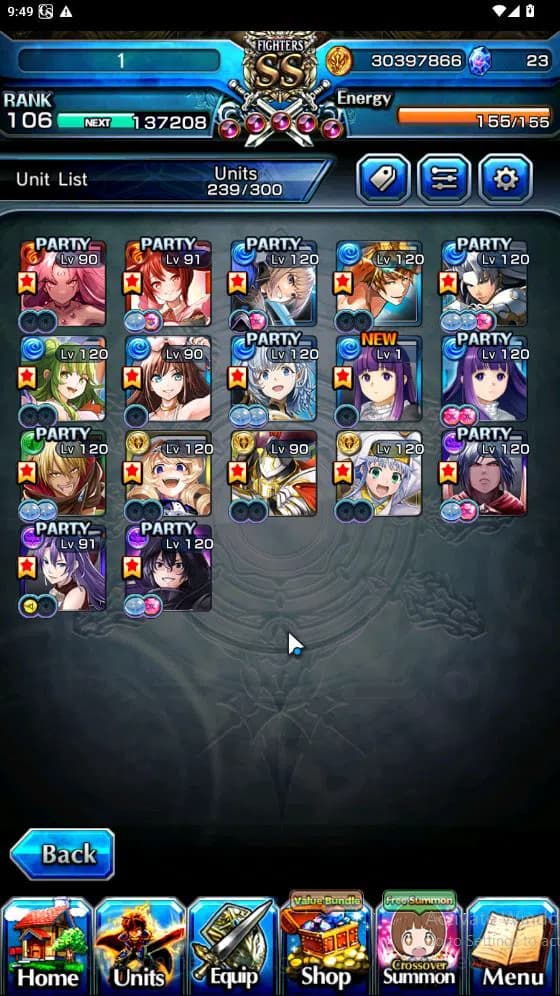 Grand Summoners Accounts Global|Rank 82|15 Ascend[ToumaTW,Paladin Roy,Pinna image 20